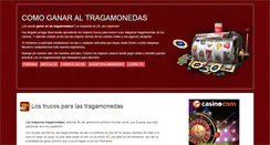 Desktop Screenshot of ganar-tragamonedas.com